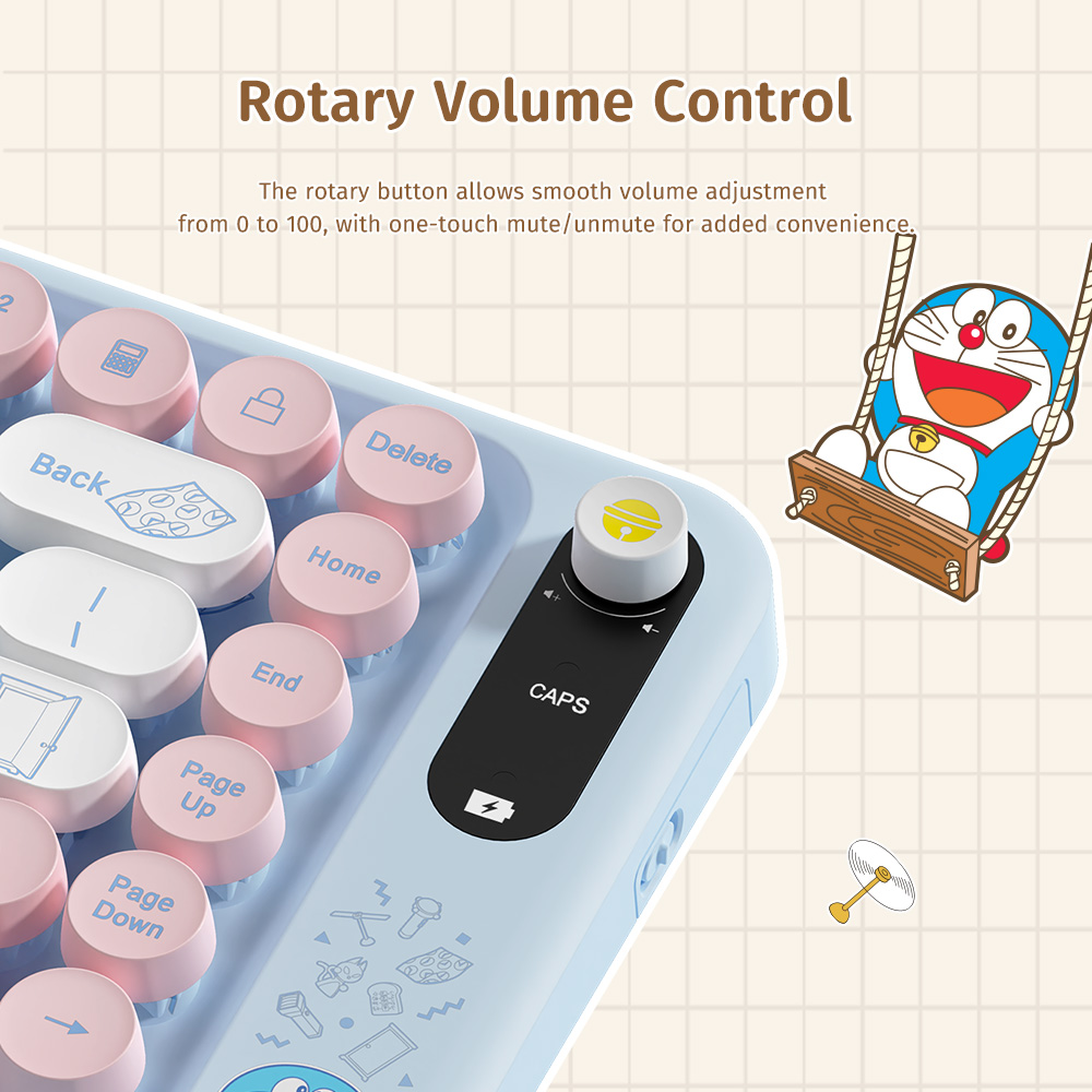 REGO Communication Sdn Bhd - Rock Space | ROCK Doraemon J10 Keyboard and Mouse Kit