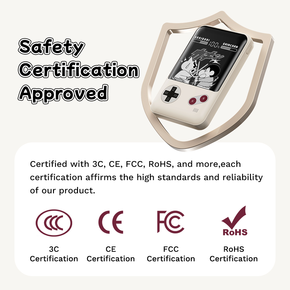 REGO Communication Sdn Bhd - Rock Space | ROCK Crayon ShinChan P95 10000mAh PD 22.5W Fast Charging Power Bank with Built-in Cables