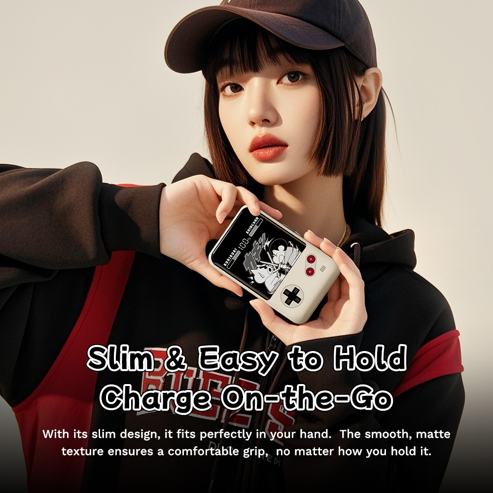 REGO Communication Sdn Bhd - Rock Space | ROCK Crayon ShinChan P95 10000mAh PD 22.5W Fast Charging Power Bank with Built-in Cables