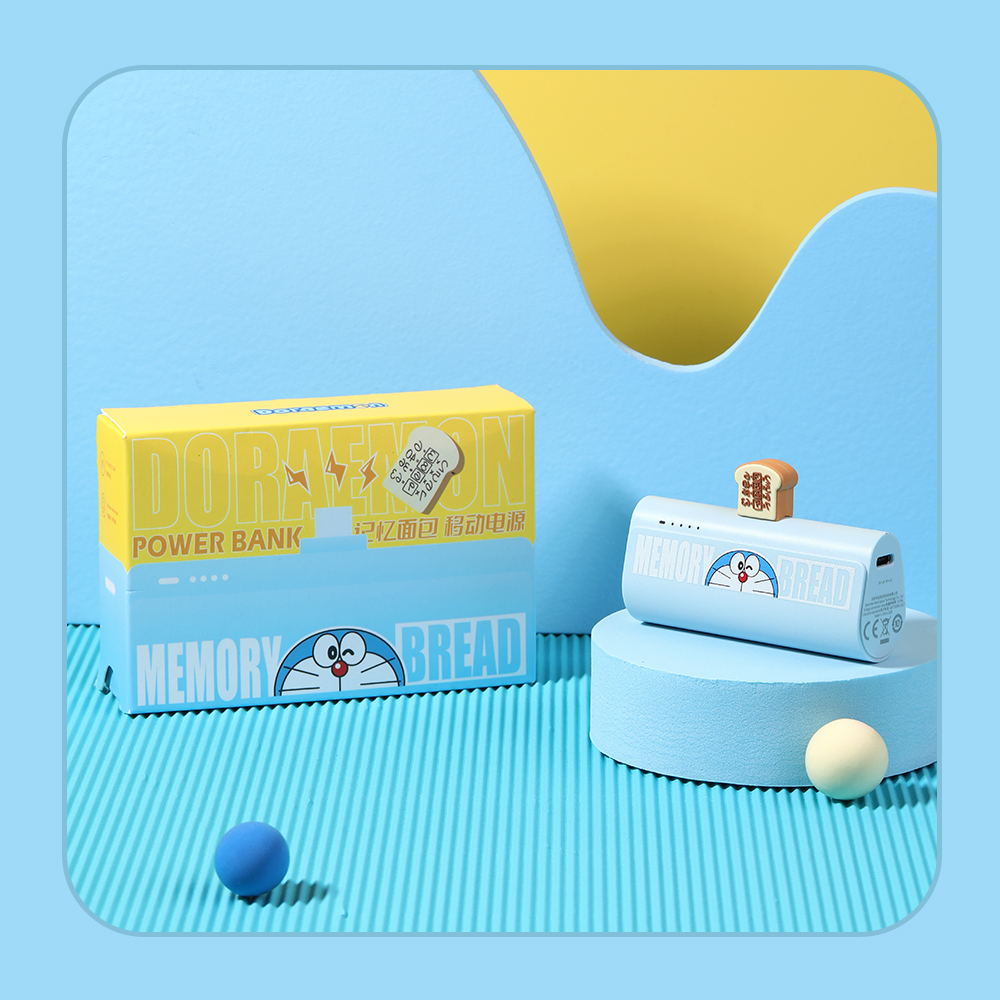 REGO Communication Sdn Bhd - Rock Space | ROCK Doraemon PD 20W Fast Charging Mini Lightning/ Type-C 4800mAh Power Bank