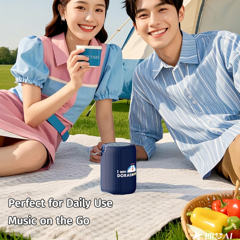 REGO Communication Sdn Bhd - Rock Space | ROCK Doraemon S56 Fabric Mesh Portable Bluetooth Speaker with Light