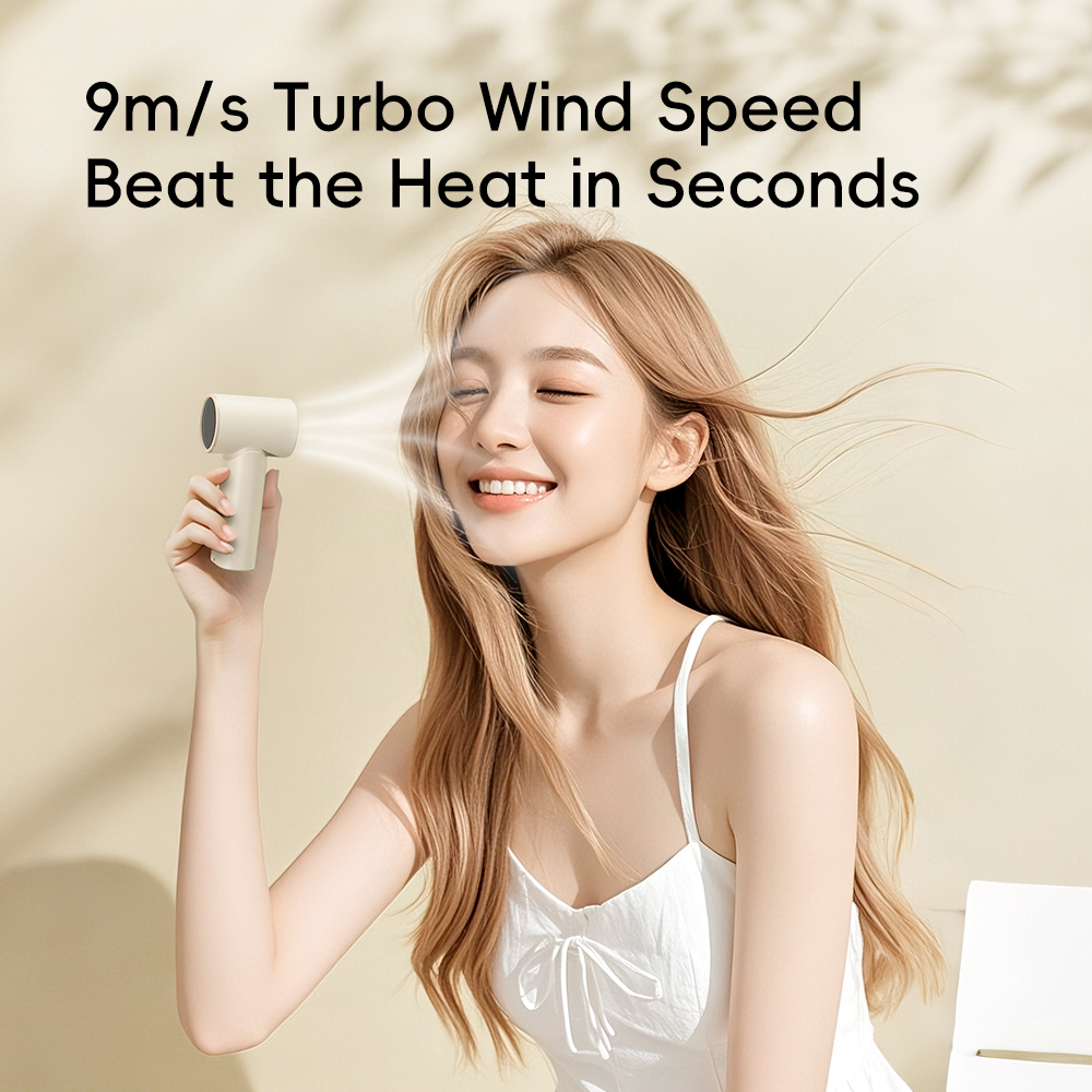 REGO Communication Sdn Bhd - Rock Space | ROCK Mini Handheld Air Duct High-Speed Turbo Fan with Digital Display