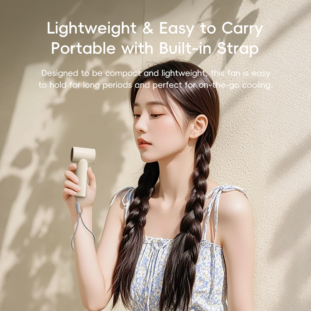 REGO Communication Sdn Bhd - Rock Space | ROCK Mini Handheld Air Duct High-Speed Turbo Fan with Digital Display