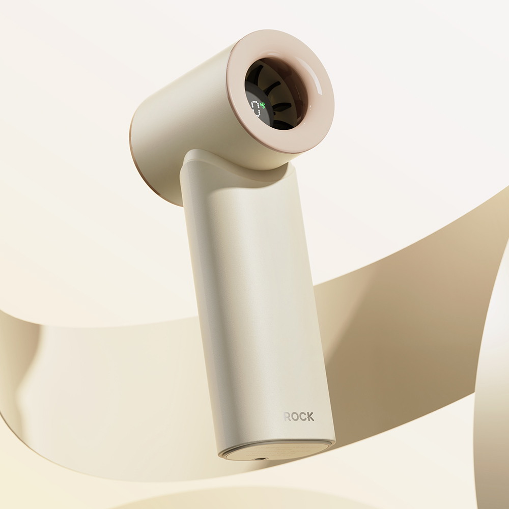 REGO Communication Sdn Bhd - Rock Space | ROCK Mini Handheld Air Duct High-Speed Turbo Fan with Digital Display