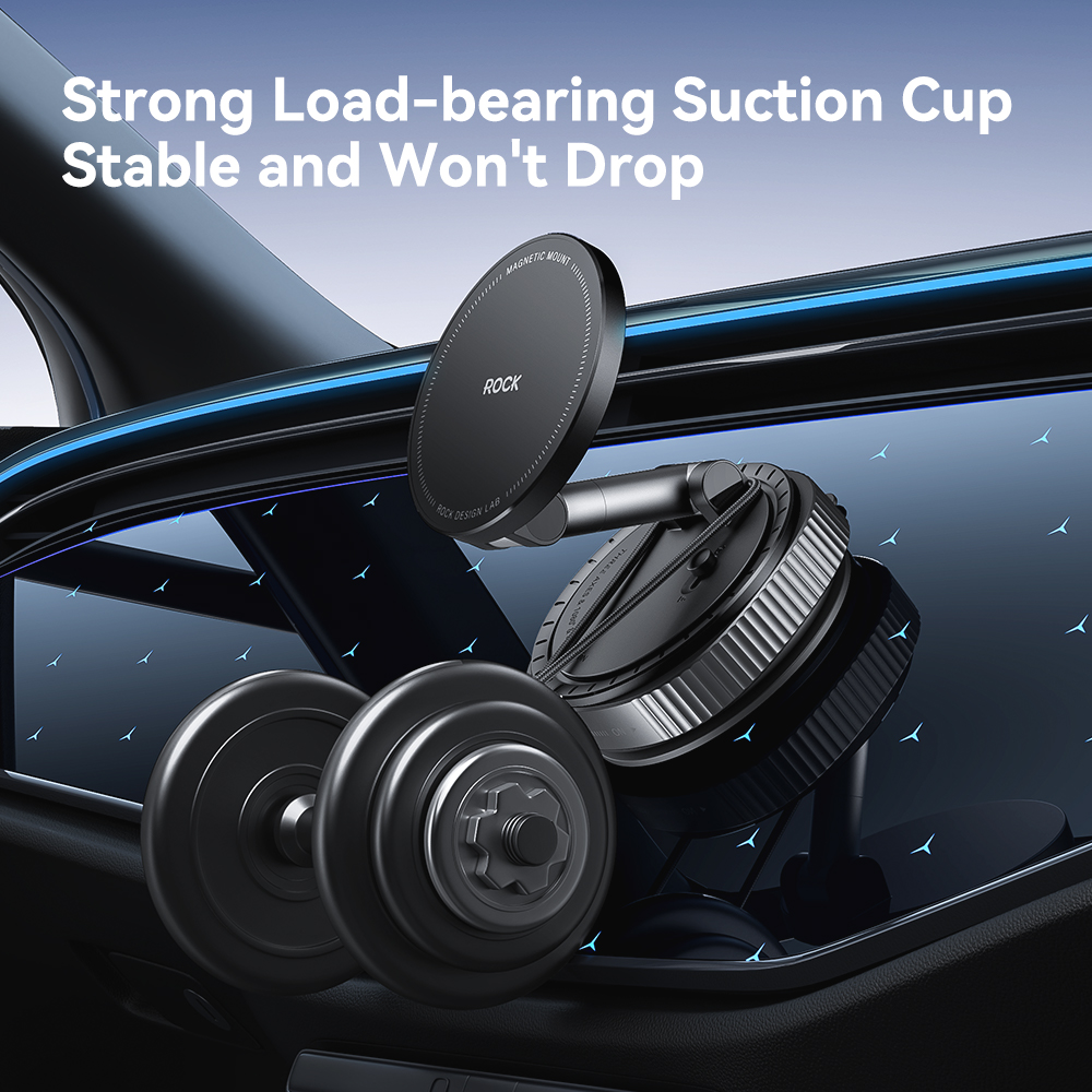 REGO Communication Sdn Bhd - Rock Space | ROCK QS6 Vacuum Suction Cup Magnetic Phone Holder