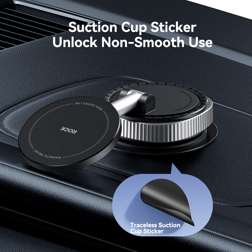 REGO Communication Sdn Bhd - Rock Space | ROCK QS6 Vacuum Suction Cup Magnetic Phone Holder