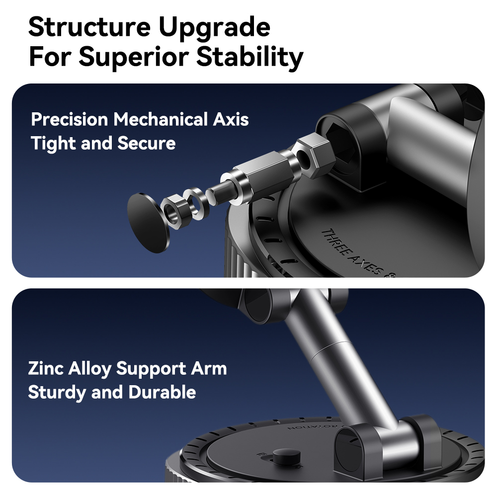 REGO Communication Sdn Bhd - Rock Space | ROCK QS6 Vacuum Suction Cup Magnetic Phone Holder