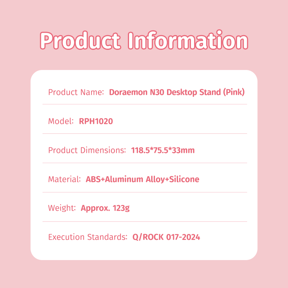 REGO Communication Sdn Bhd - Rock Space | ROCK Doraemon N30 Desktop Stand