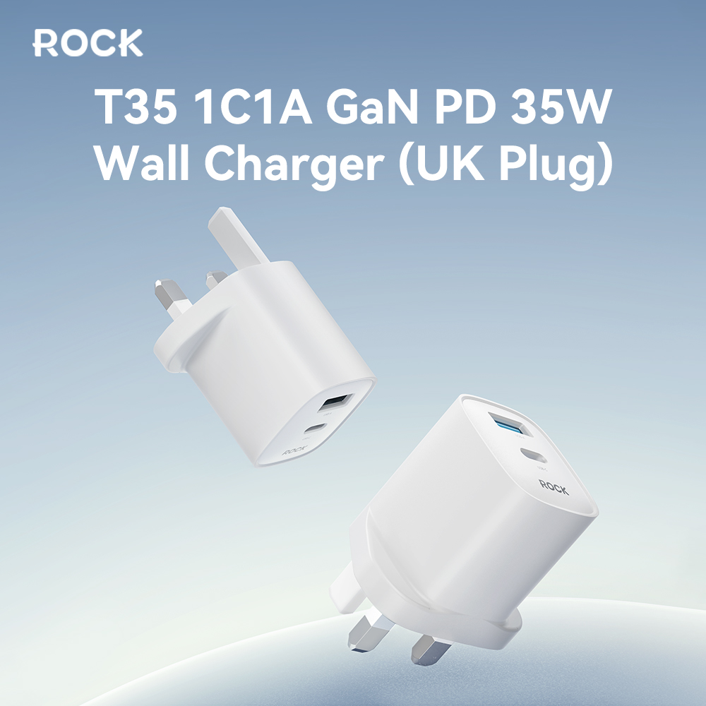 REGO Communication Sdn Bhd - Rock Space | ROCK T35 1C1A GaN PD 35W Wall Charger