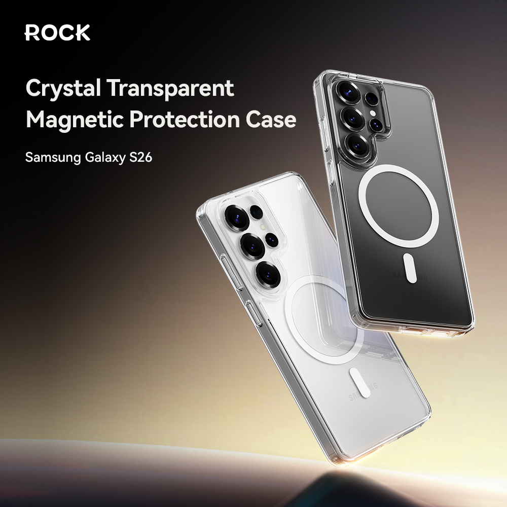 REGO Communication Sdn Bhd - Rock Space | Samsung S26 series Crystal Transparent Magnetic Protection Case