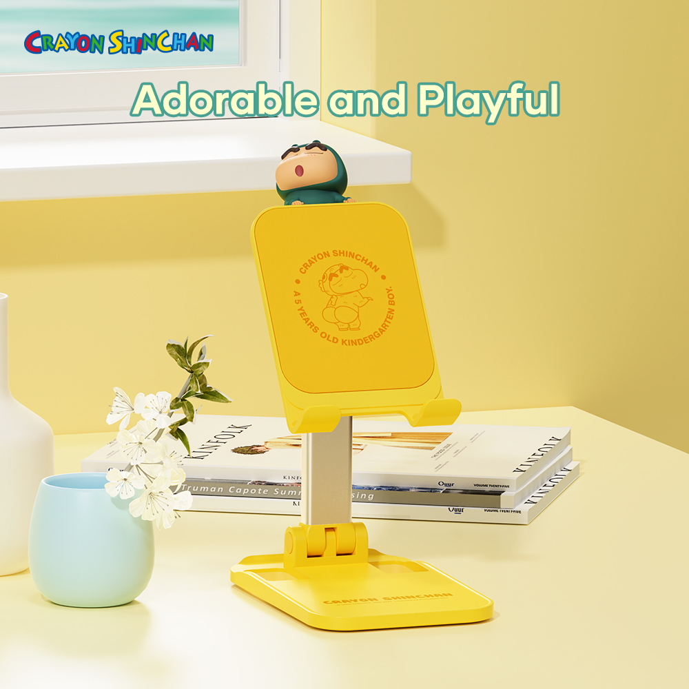 REGO Communication Sdn Bhd - Rock Space | ROCK Crayon Shinchan Desktop Foldable Stand for Mobile Phones with Ornament-Dinosaur