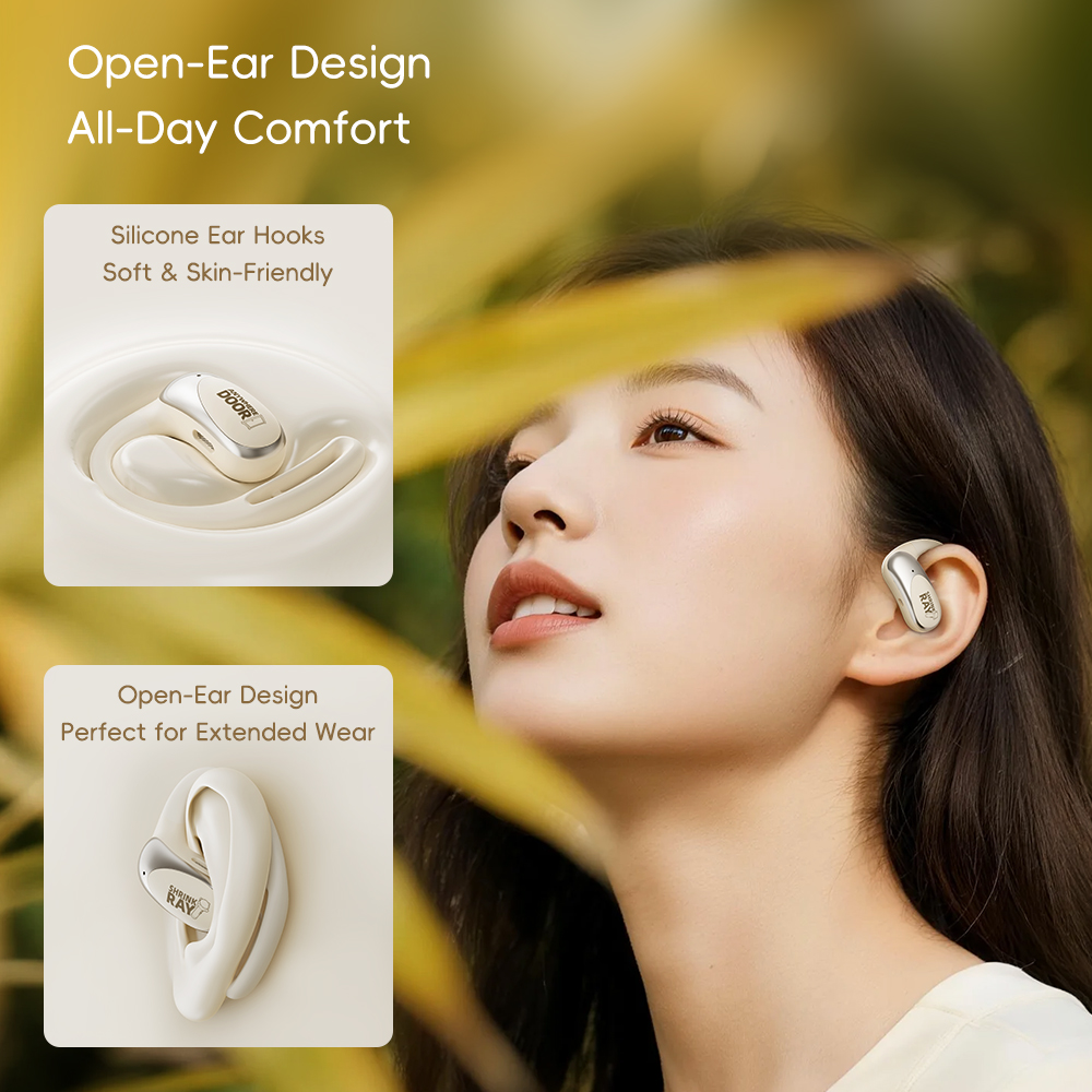 REGO Communication Sdn Bhd - Rock Space | ROCK Doraemon X918 Smart Touch Screen OWS Bluetooth Earphones