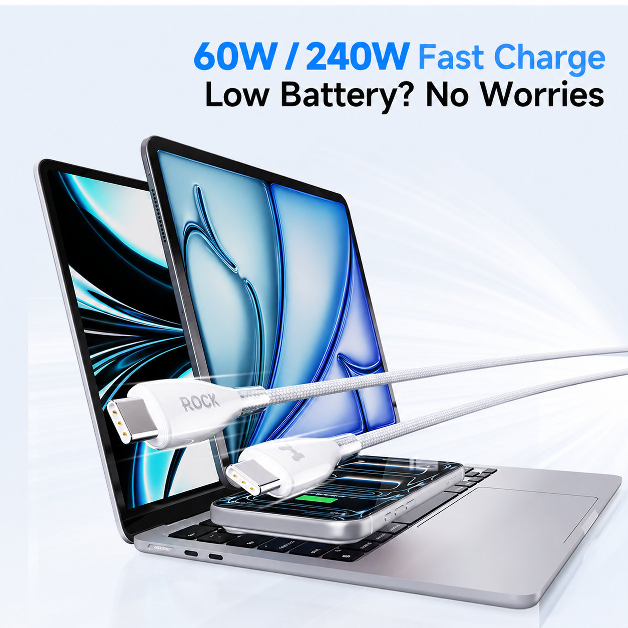 REGO Communication Sdn Bhd - Rock Space | ROCK Z23 USB to C 66W Fast Charging Cable