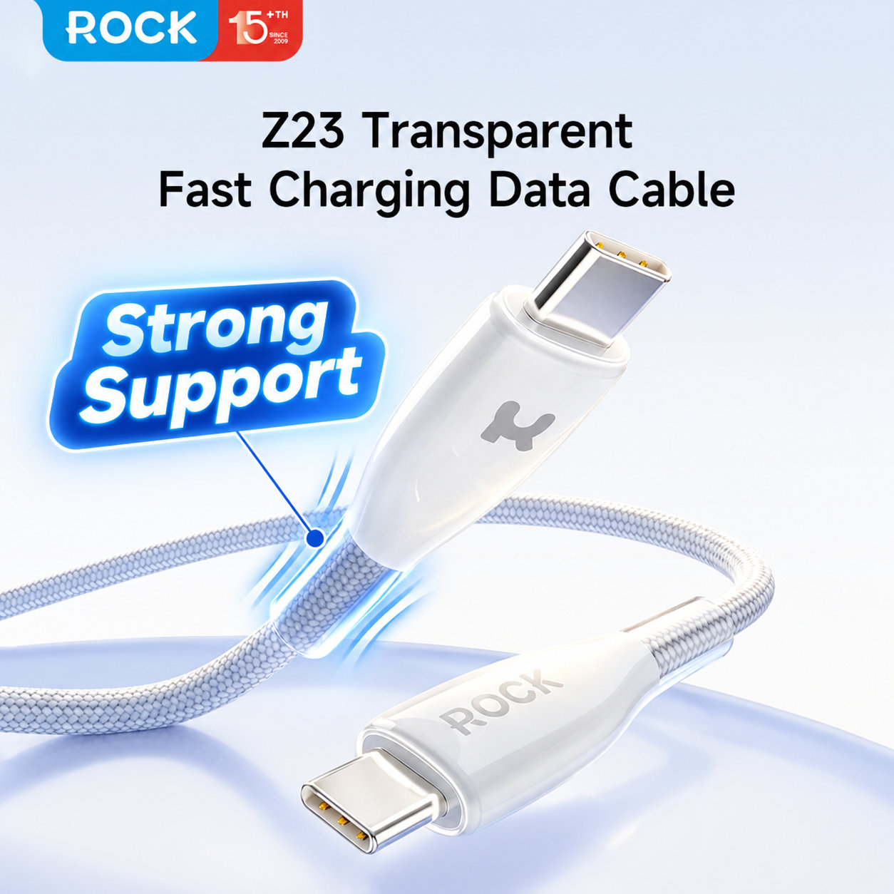 ROCK Z23 Type-C to C PD 60W Fast Charging Cable